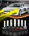 LED car headlights, yellow light, lamp power supply, long life, durable, customized, factory direct